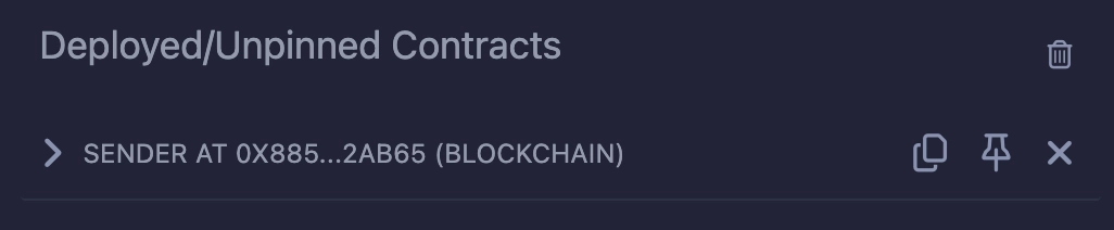 Chainlink CCIP deployed sender Ethereum Sepolia
